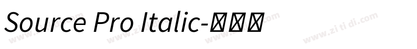 Source Pro Italic字体转换 Source Pro Italic字体转换